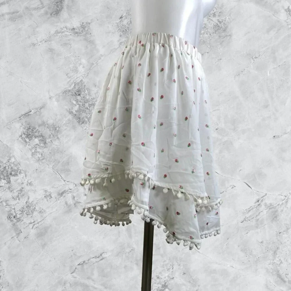 MAJORELLE Brea Mini Skirt - White Ditsy